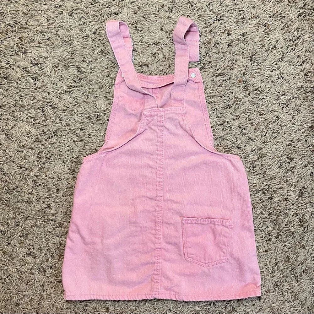 Zara Pink Overalls ‎ Denim Dress